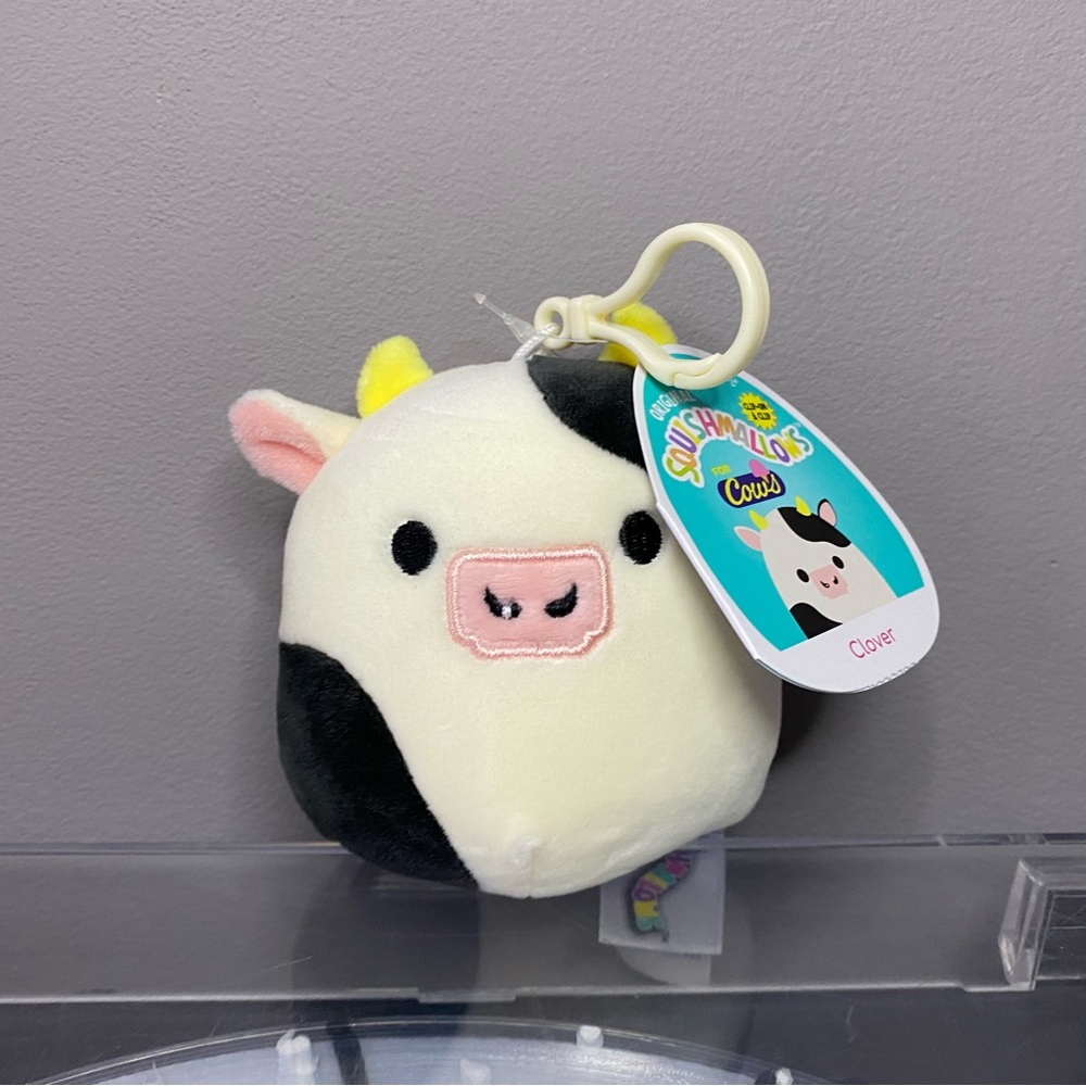 Clover the Bull Clip  Squishmallow from Cow's in Banff